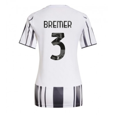Ženski Nogometni dresi Juventus Gleison Bremer #3 Domači 2025-26 Kratek Rokav Ženski Nogometni dresi Juventus Gleison Bremer #3 Domači 2025-26 Kratek Rokav
